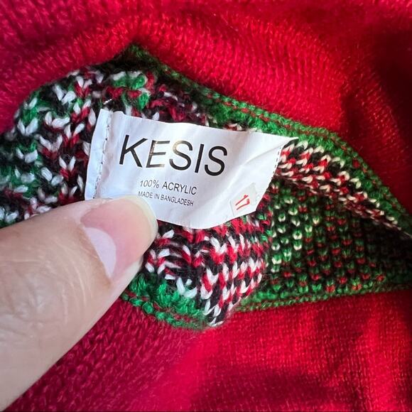 NWT Christmas Pom Beanie “Happy Holla Days” Unisex Winter Hat - Picture 4 of 6